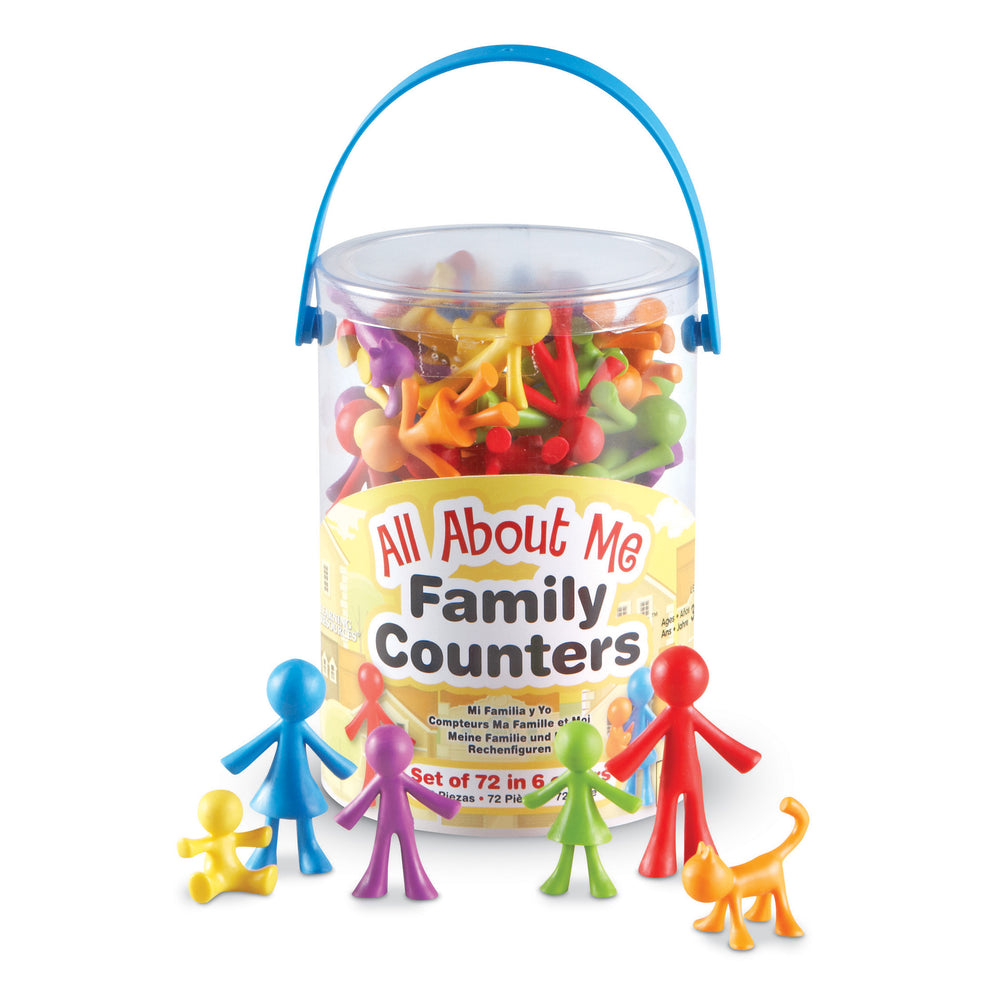 Learning Resources All About Me Family Counters - Colorful Set of 72