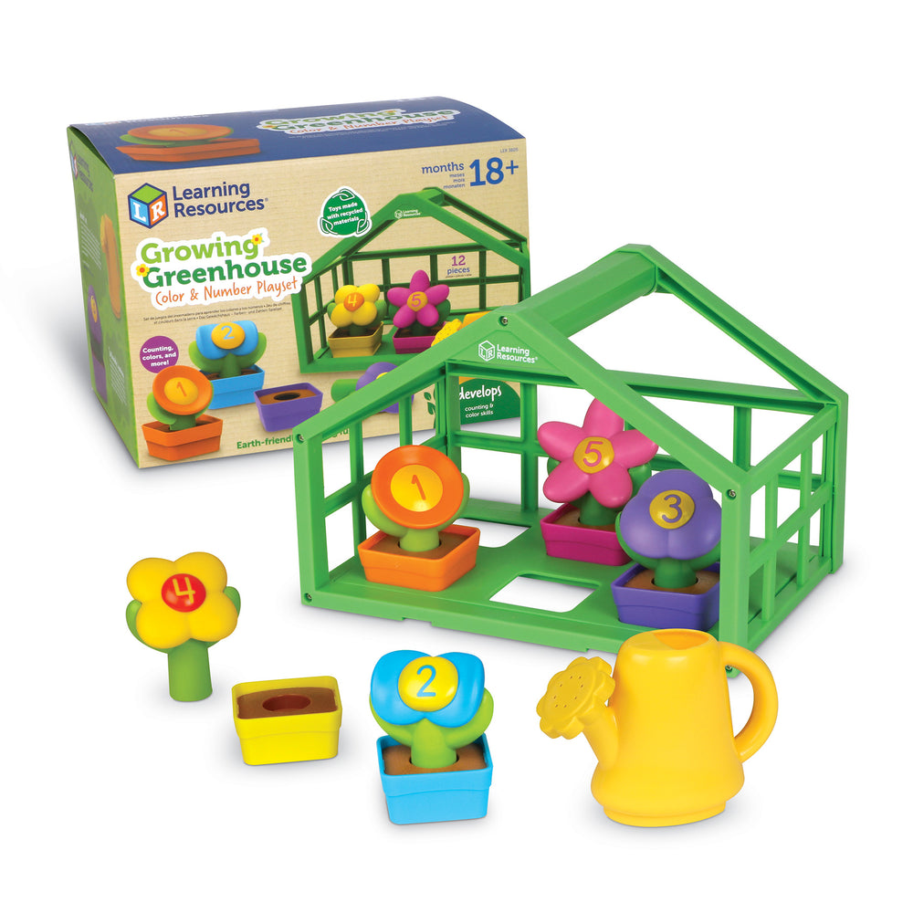 Learning Resources Growing Greenhouse Playset - Number & Color Learning