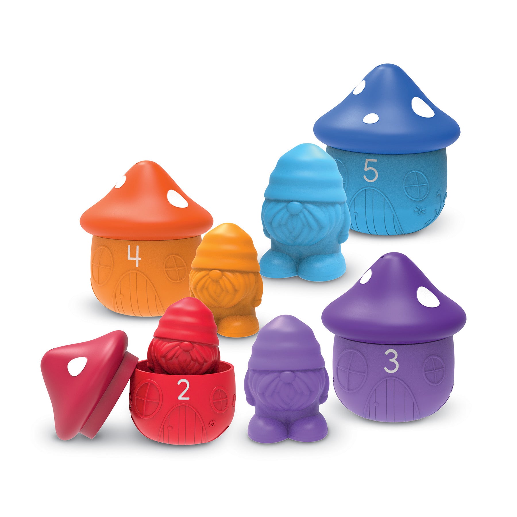 Learning Resources Peekaboo Gnome Homes - Colorful Playset for Toddlers