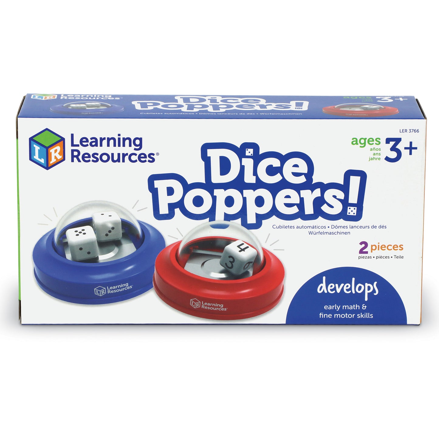 Learning Resources Dice Poppers! - Colorful Interactive Dice Game