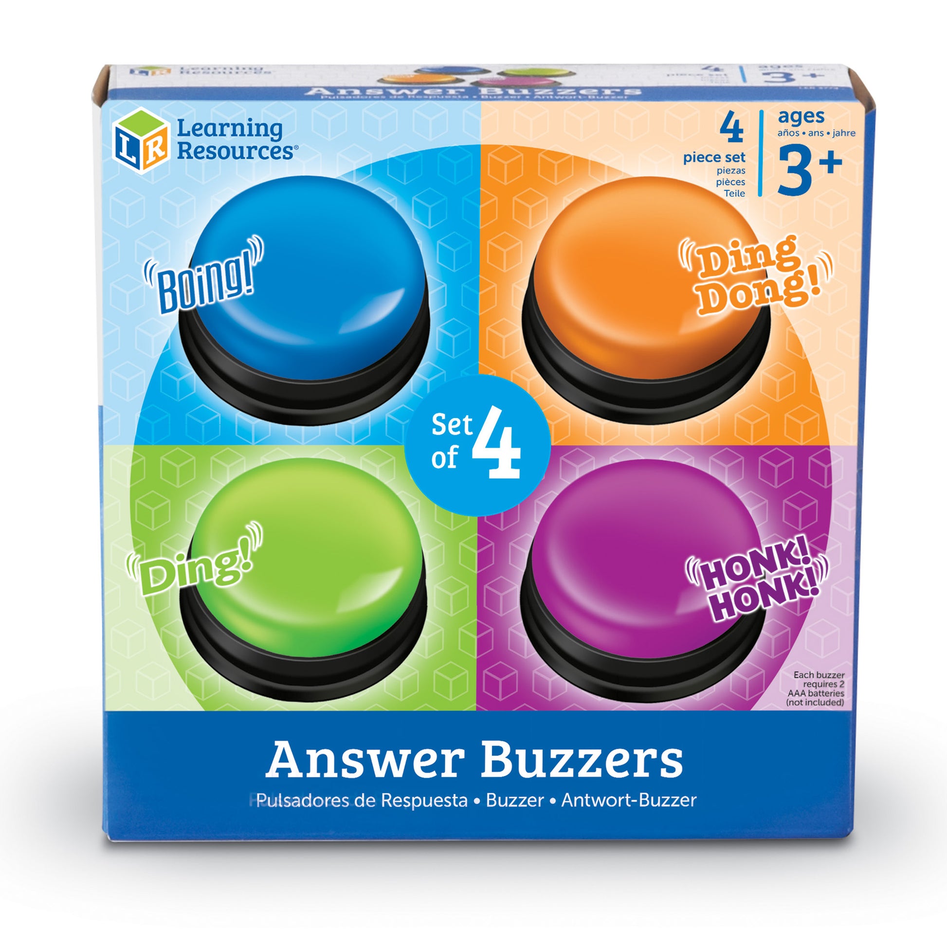 Learning Resources Answer Buzzers - Interactive Game Show Set of 4