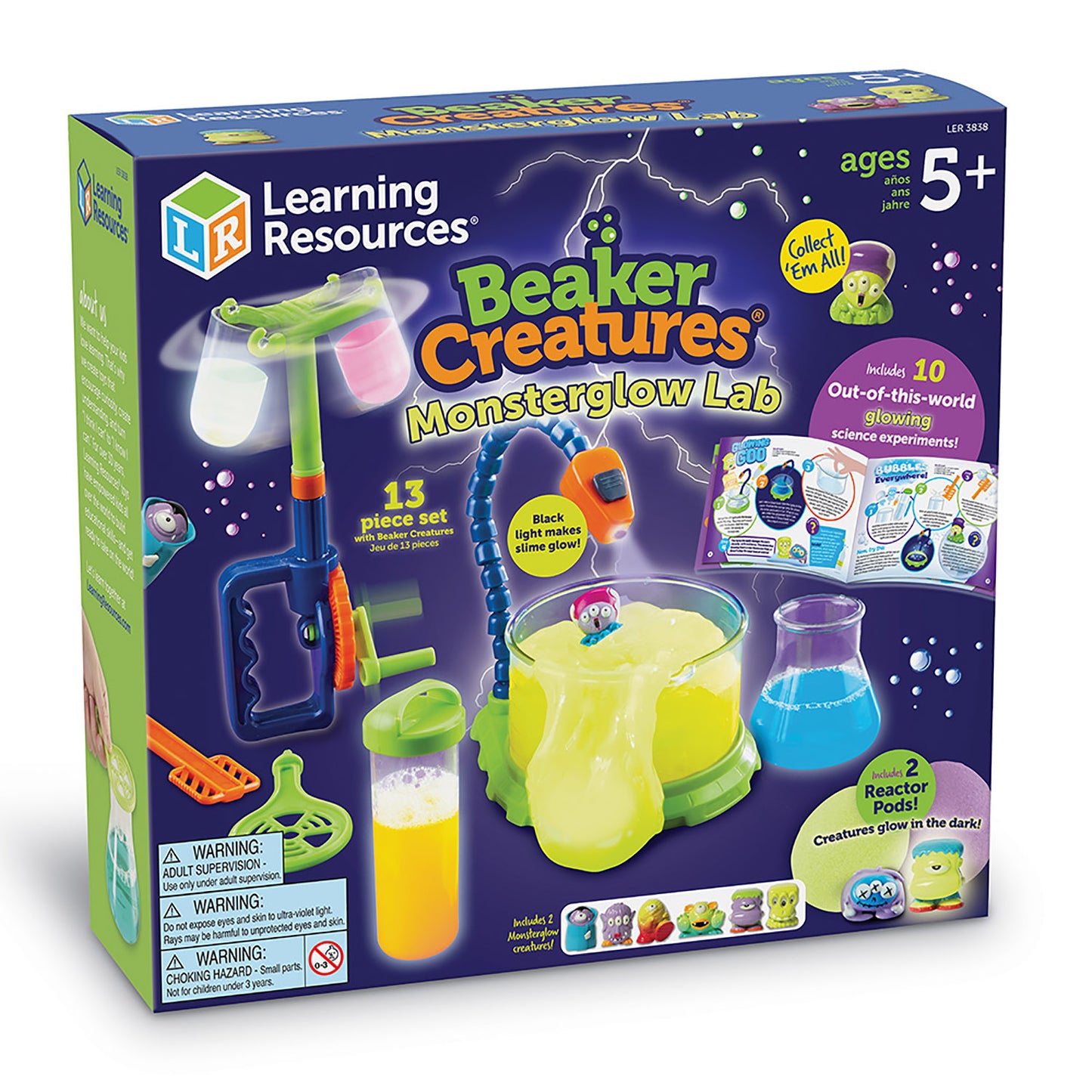 Learning Resources Beaker Creatures Monster Glow Lab Kit