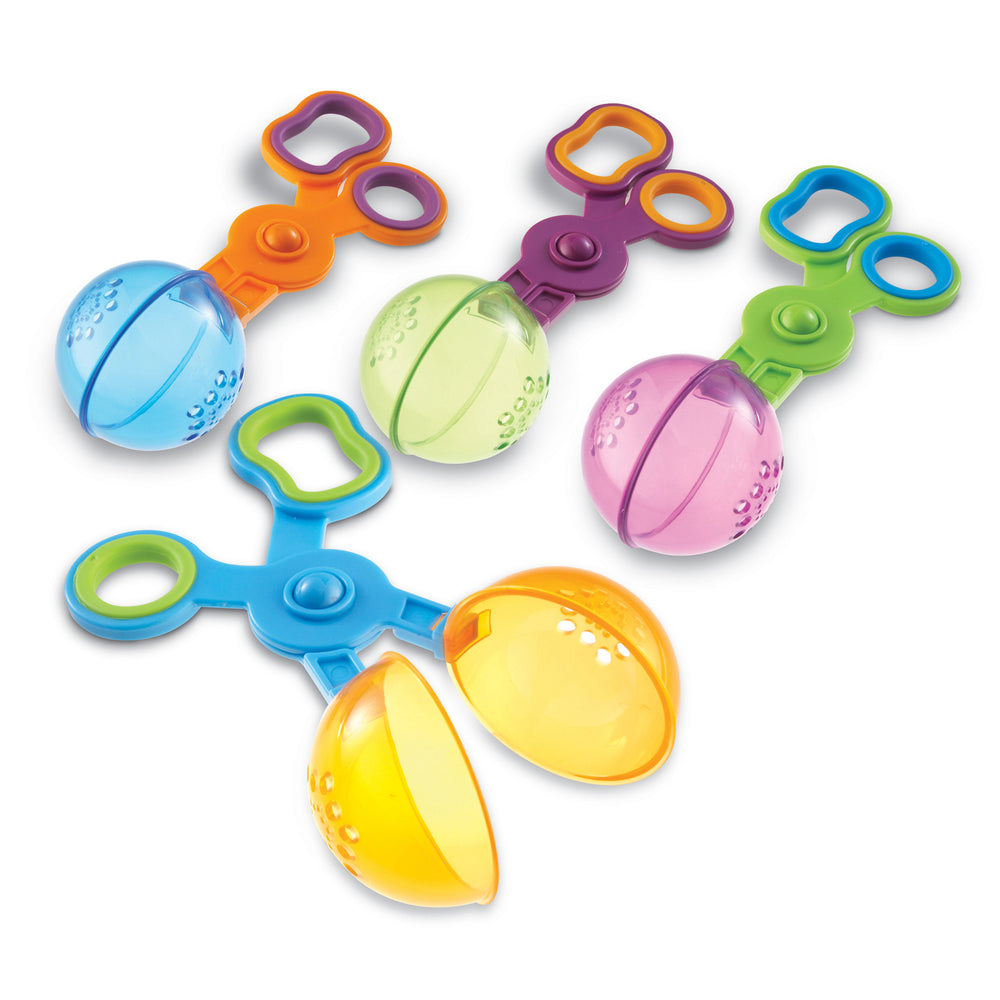 Learning Resources Handy Scoopers - Colorful Fine Motor Tool Set, 4 Pieces