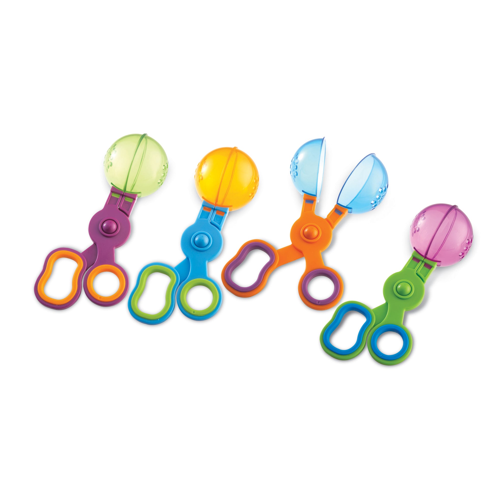 Learning Resources Handy Scoopers - Colorful Fine Motor Tool Set, 4 Pieces