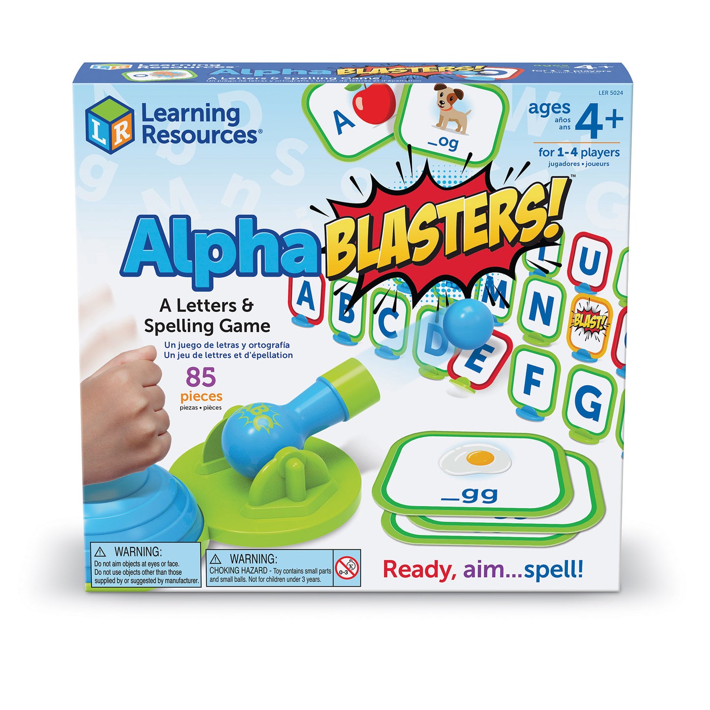 Learning Resources Alphablast! - Spelling & Alphabet Game - Foam Ball Fun