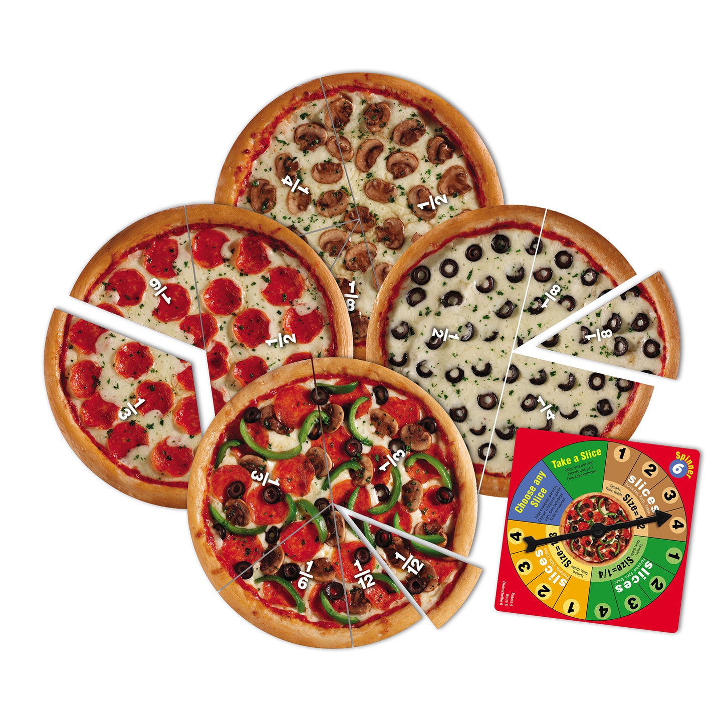 Learning Resources Pizza Fraction Fun Game - Math & Learning Toy