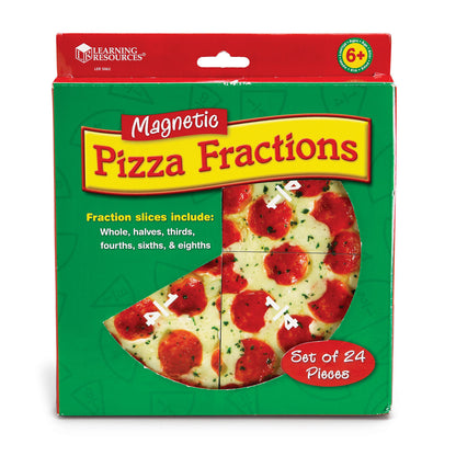 Learning Resources Magnetic Pizza Fraction Set - Colorful Educational Toy