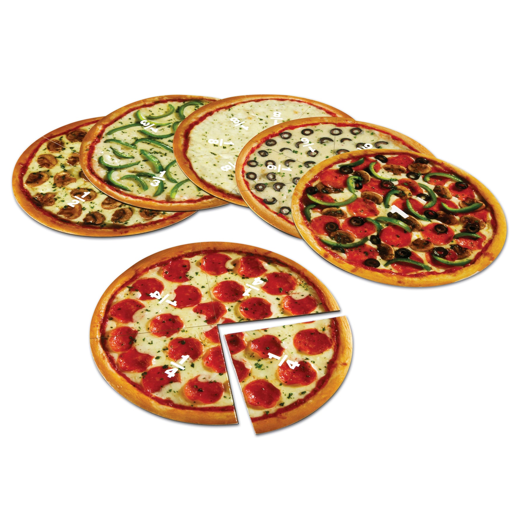 Learning Resources Magnetic Pizza Fraction Set - Colorful Educational Toy