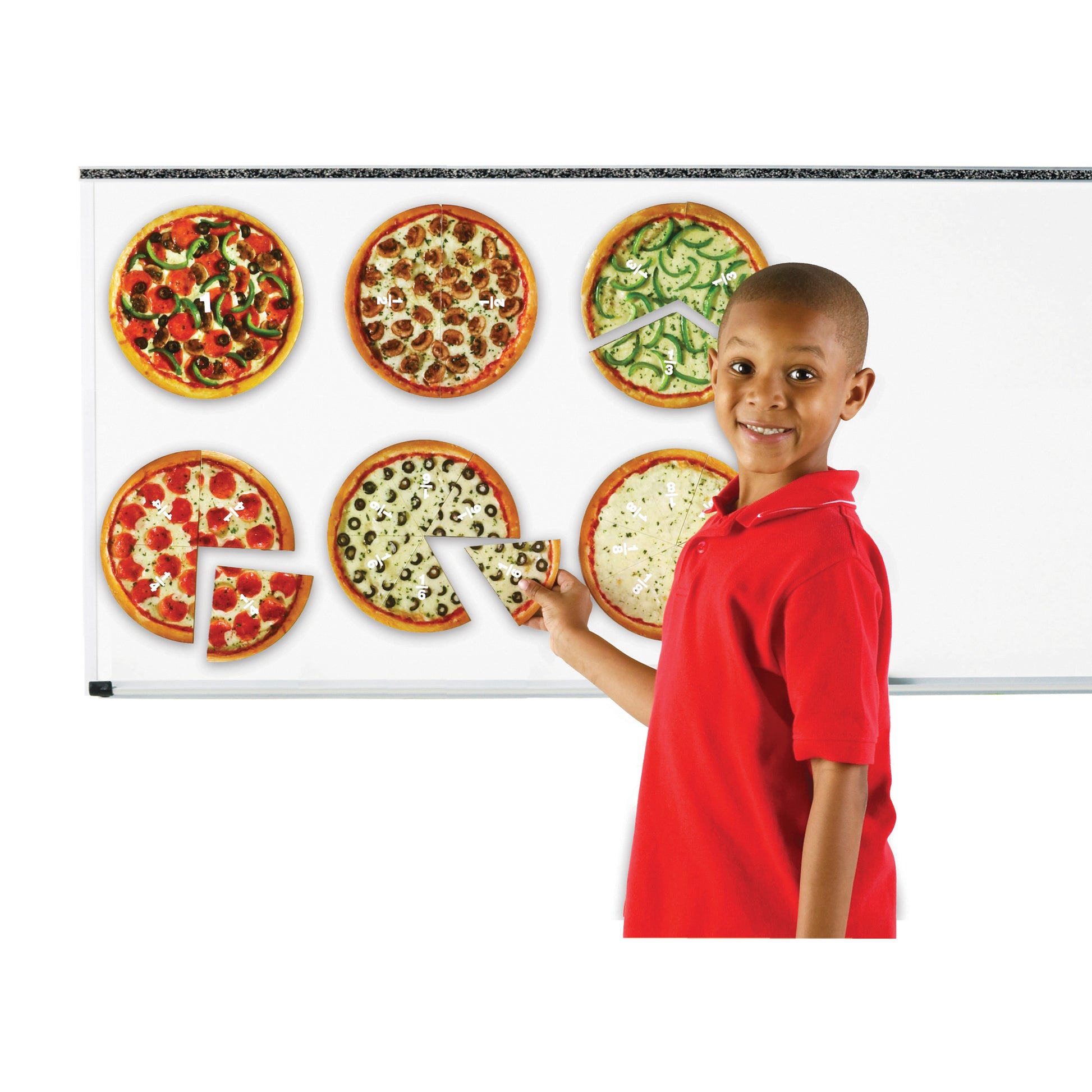 Learning Resources Magnetic Pizza Fraction Set - Colorful Educational Toy