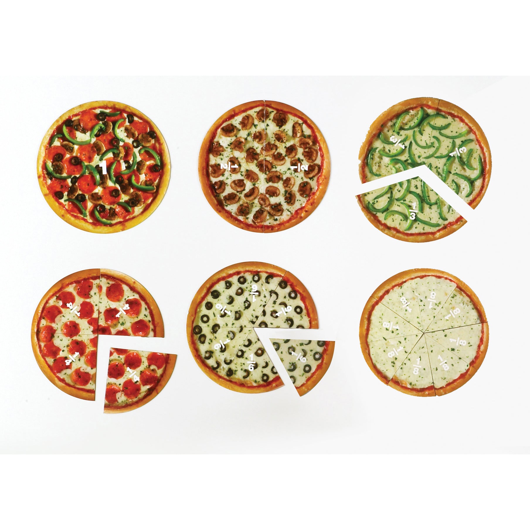 Learning Resources Magnetic Pizza Fraction Set - Colorful Educational Toy