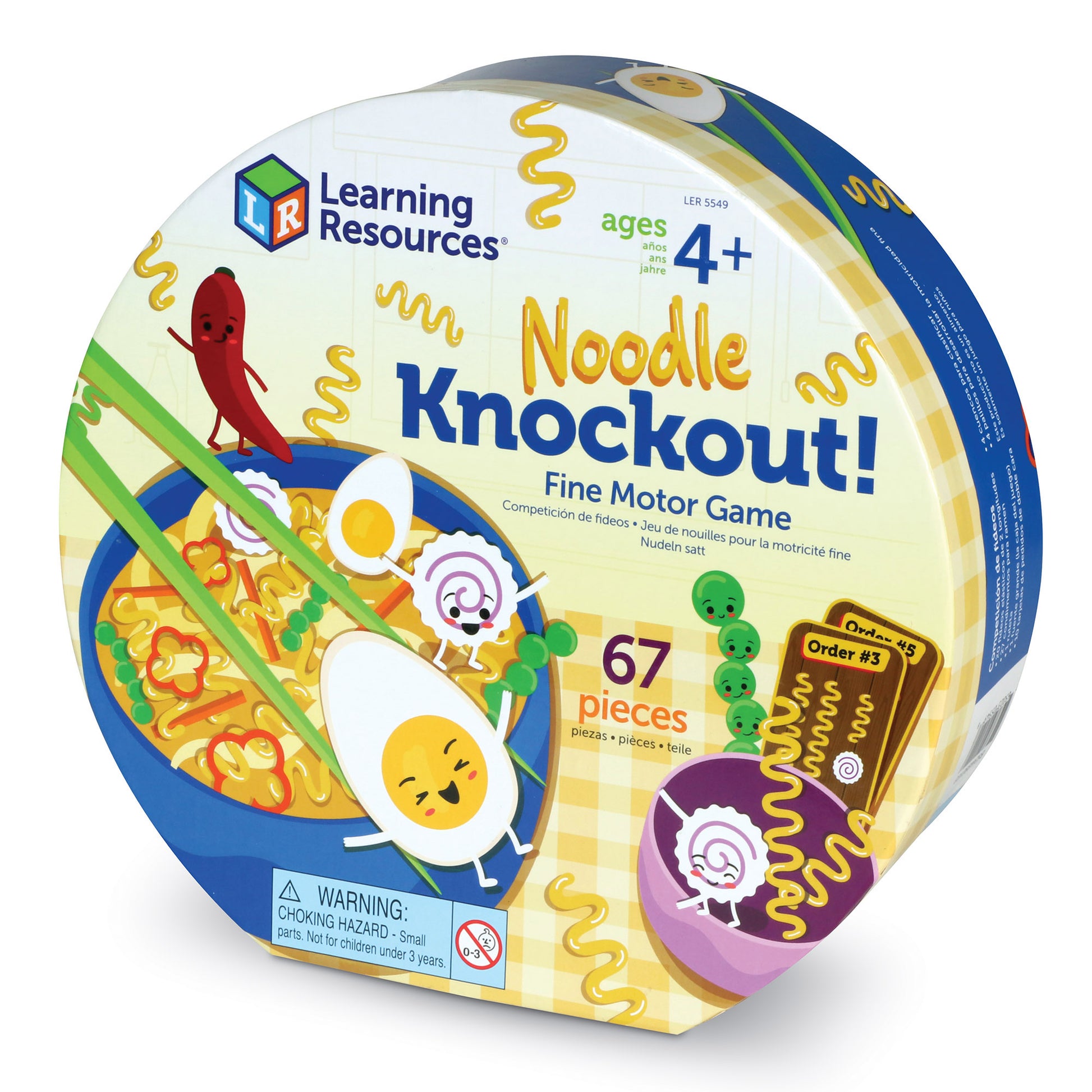 Learning Resources Noodle Knockout - Fine Motor & Color Skills Game