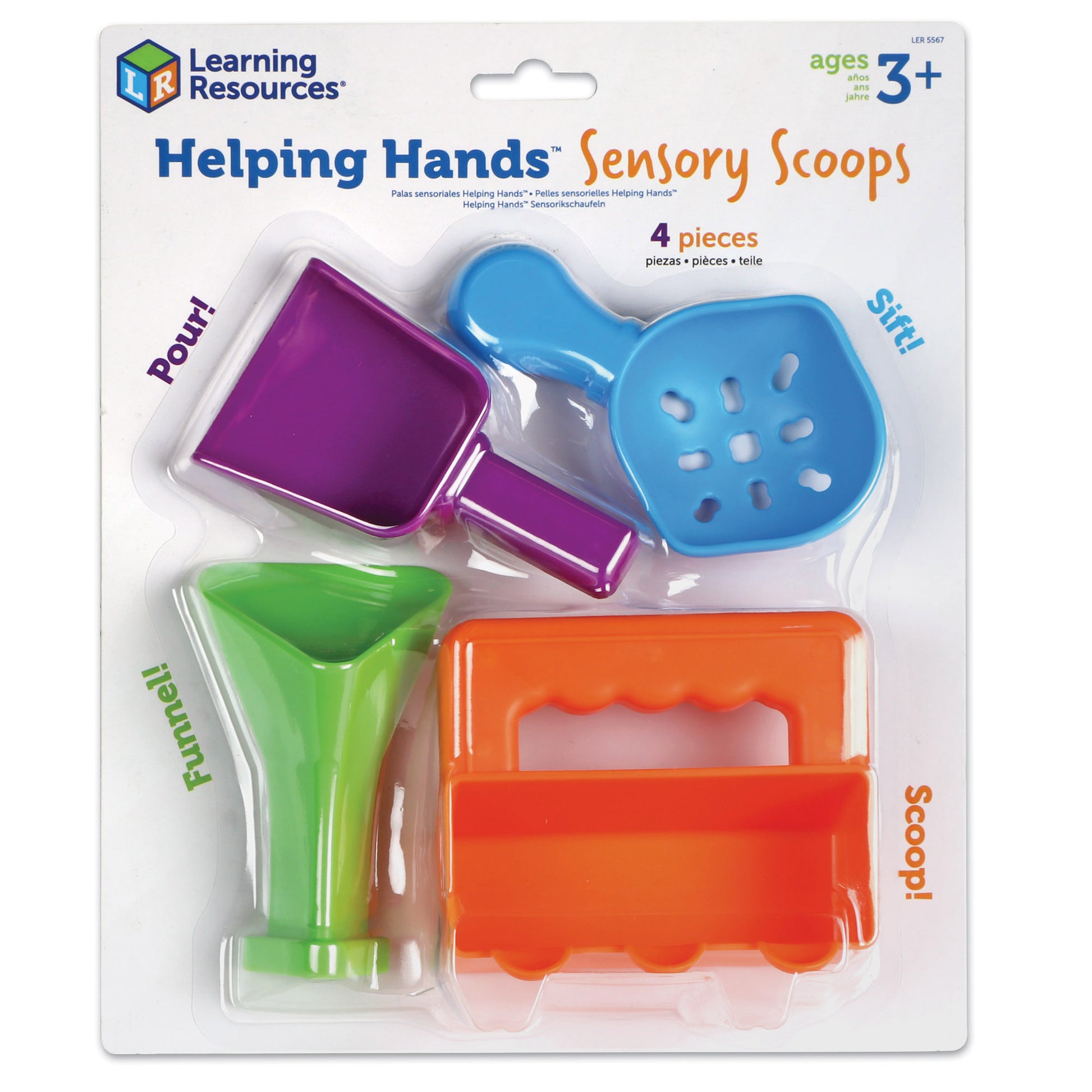 Learning Resources Helping Hands Sensory Scoops – 4 Fun Sensory Tools