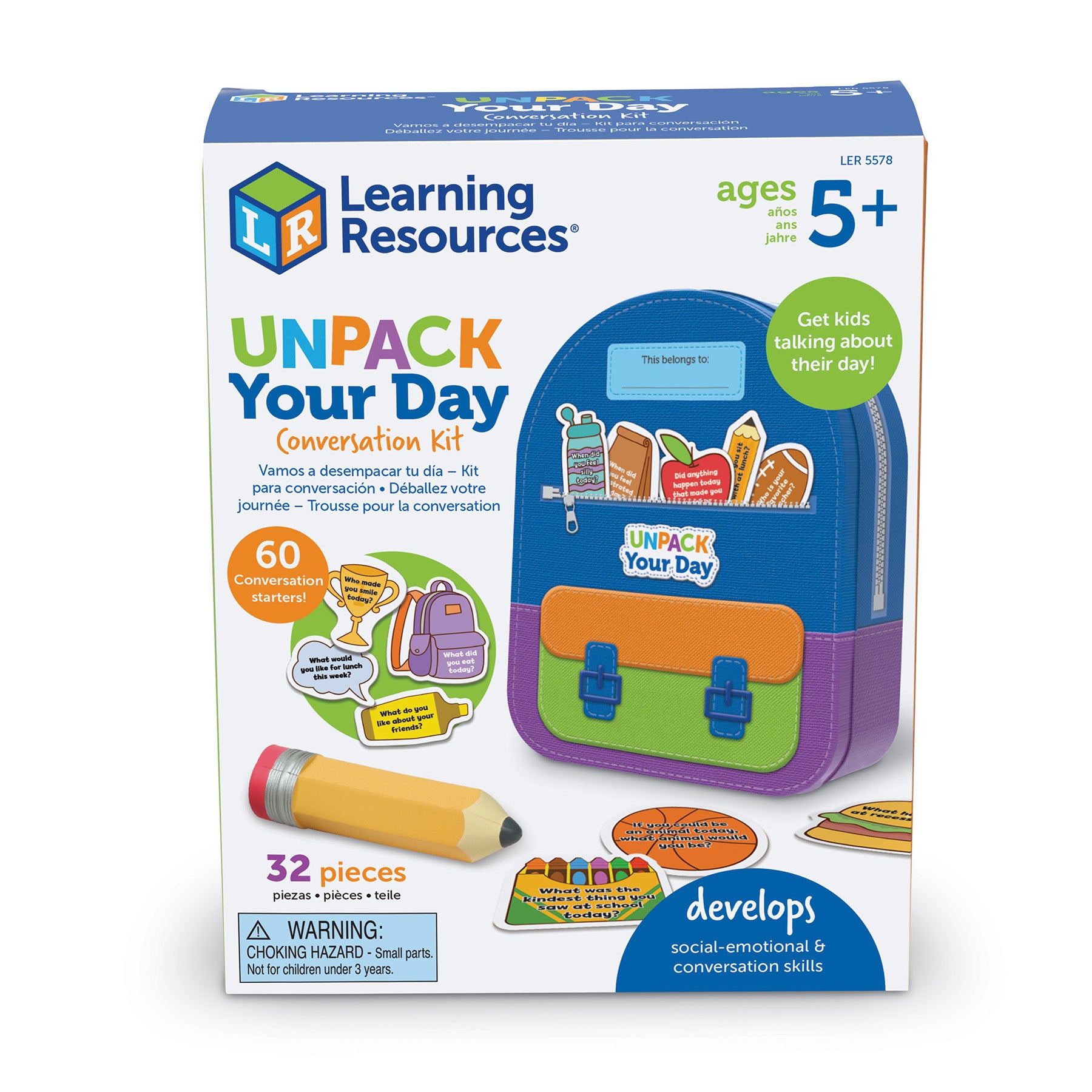 Learning Resources Unpack Your Day SEL Kit - Social-Emotional Learning Game