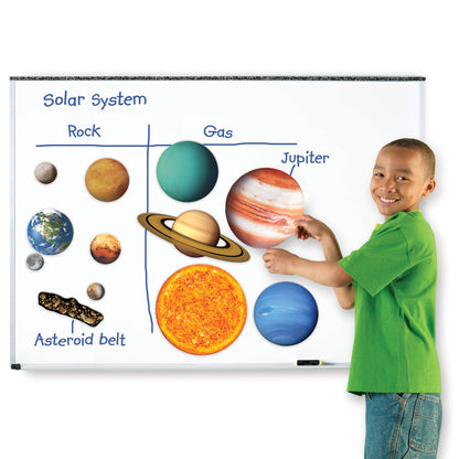 Learning Resources Giant Magnetic Solar System Set - Colorful and Educational - 12 Pieces