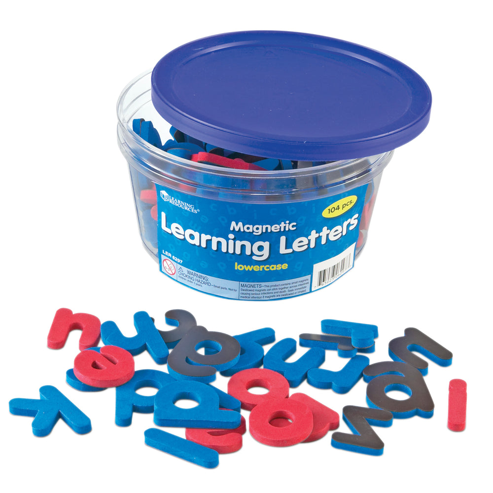 Learning Resources Magnetic Soft Foam Learning Letters - Lowercase - Color Coded