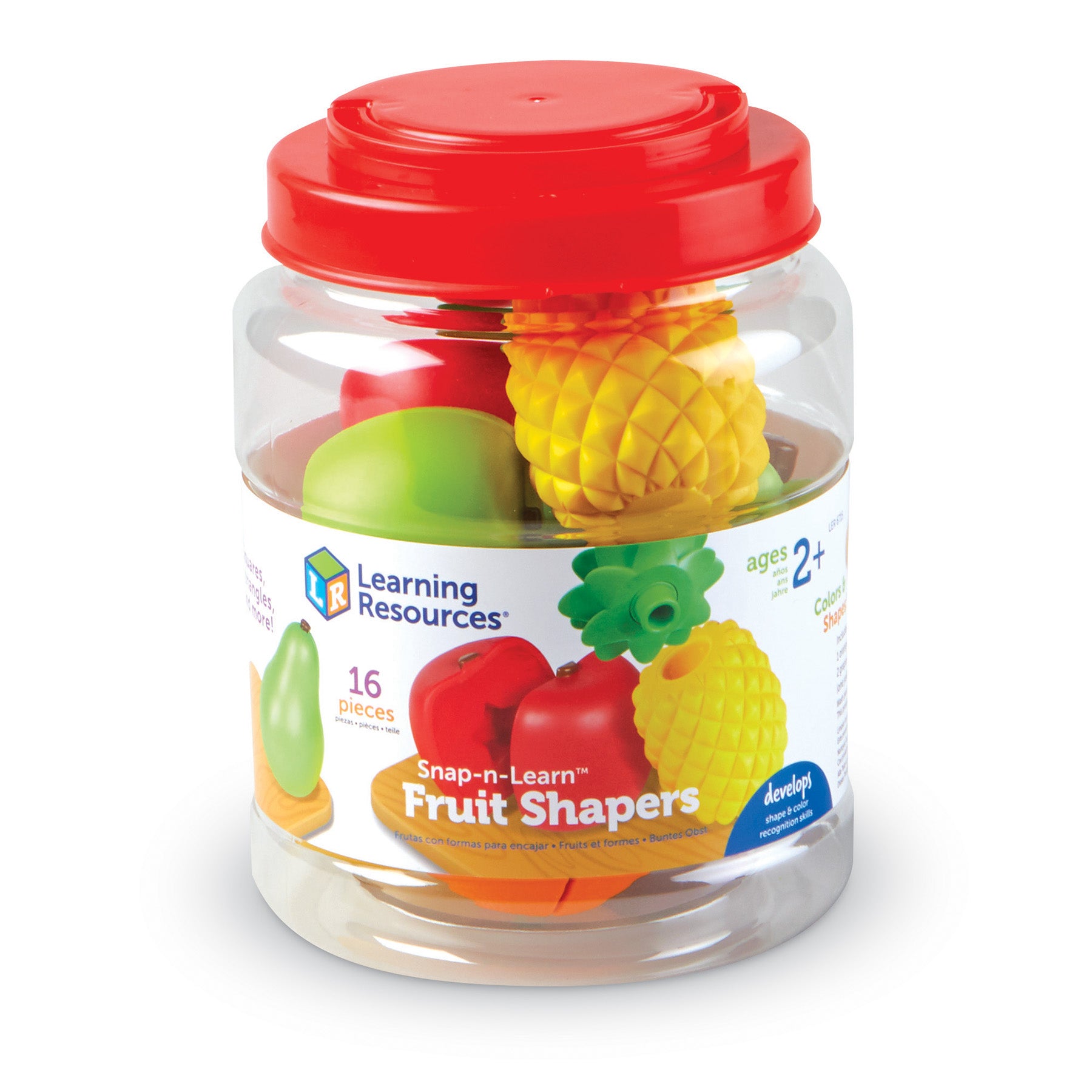 Learning Resources Snap-n-Learn Fruit - Shape & Color Matching Playset