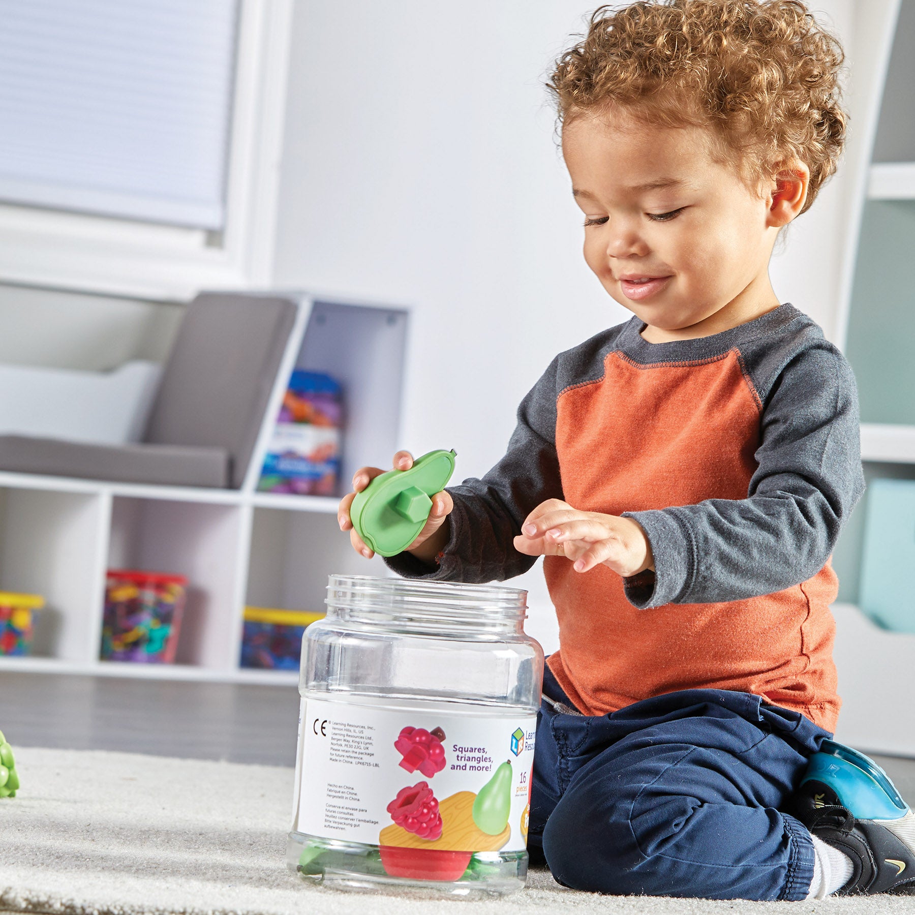 Learning Resources Snap-n-Learn Fruit - Shape & Color Matching Playset