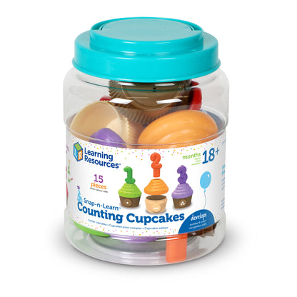 Learning Resources Snap-n-Learn Counting Cupcakes - Color & Number Fun