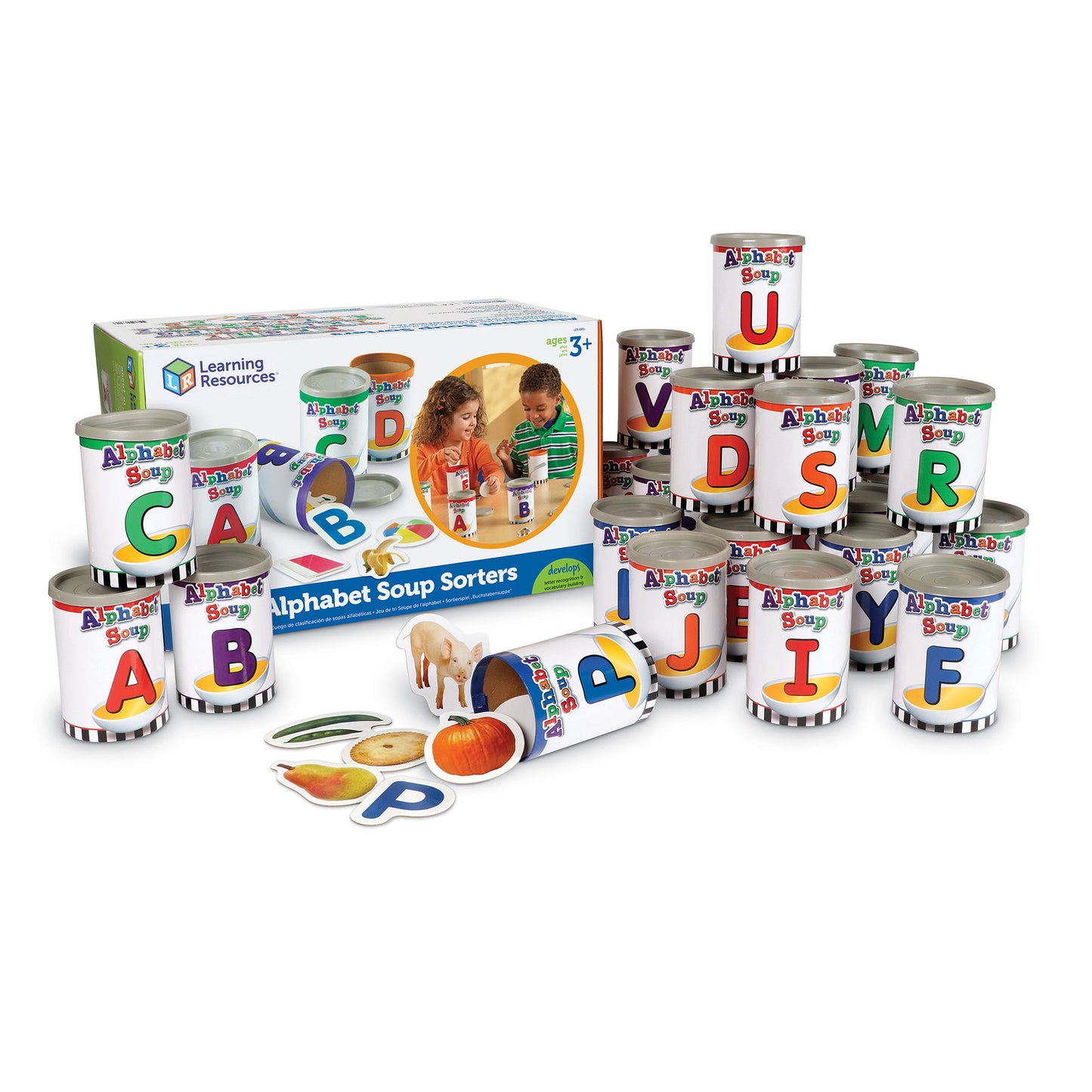 Learning Resources Alphabet Soup Sorters - Early Literacy Fun