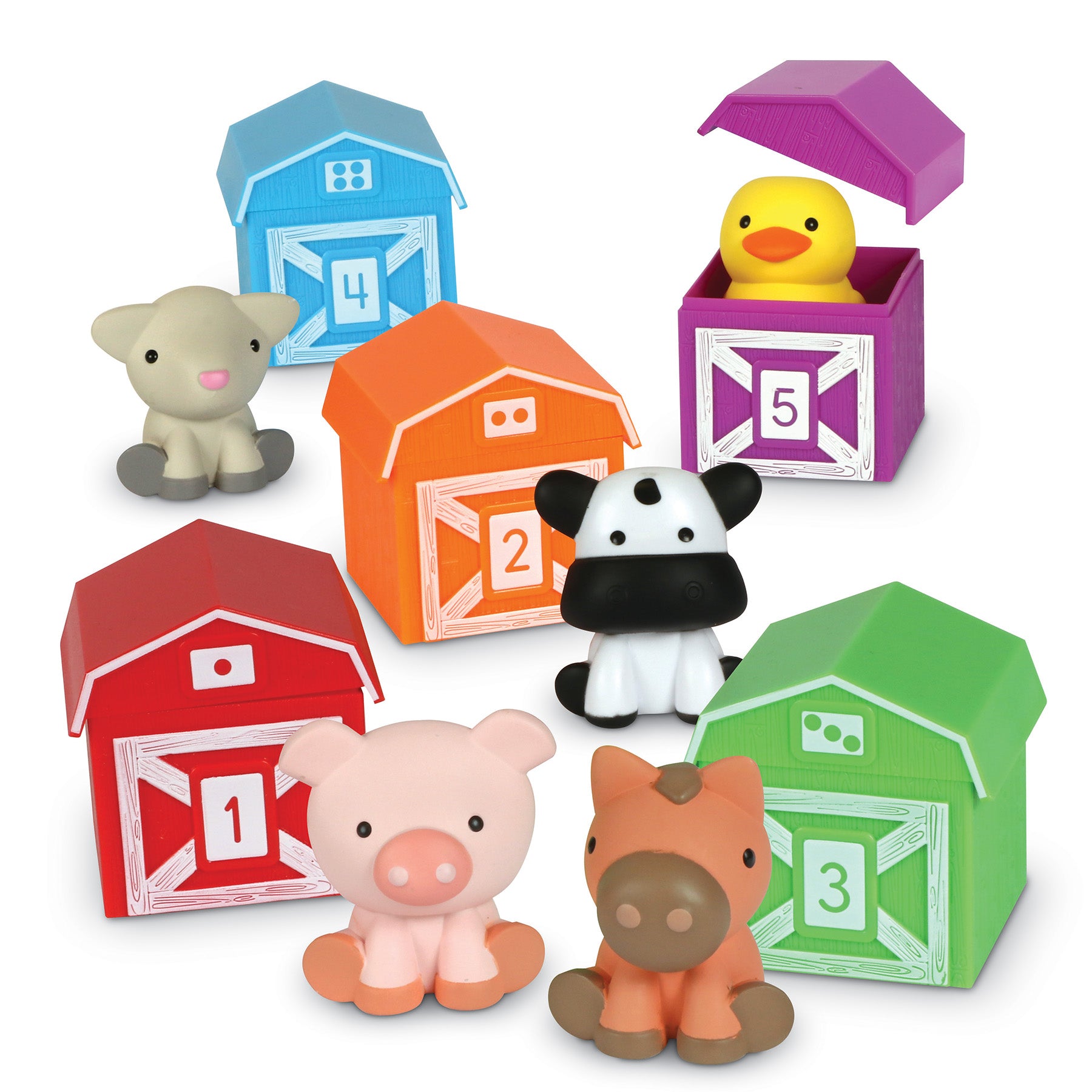 Learning Resources Peekaboo Learning Farm Colorful Animal Barn Playset