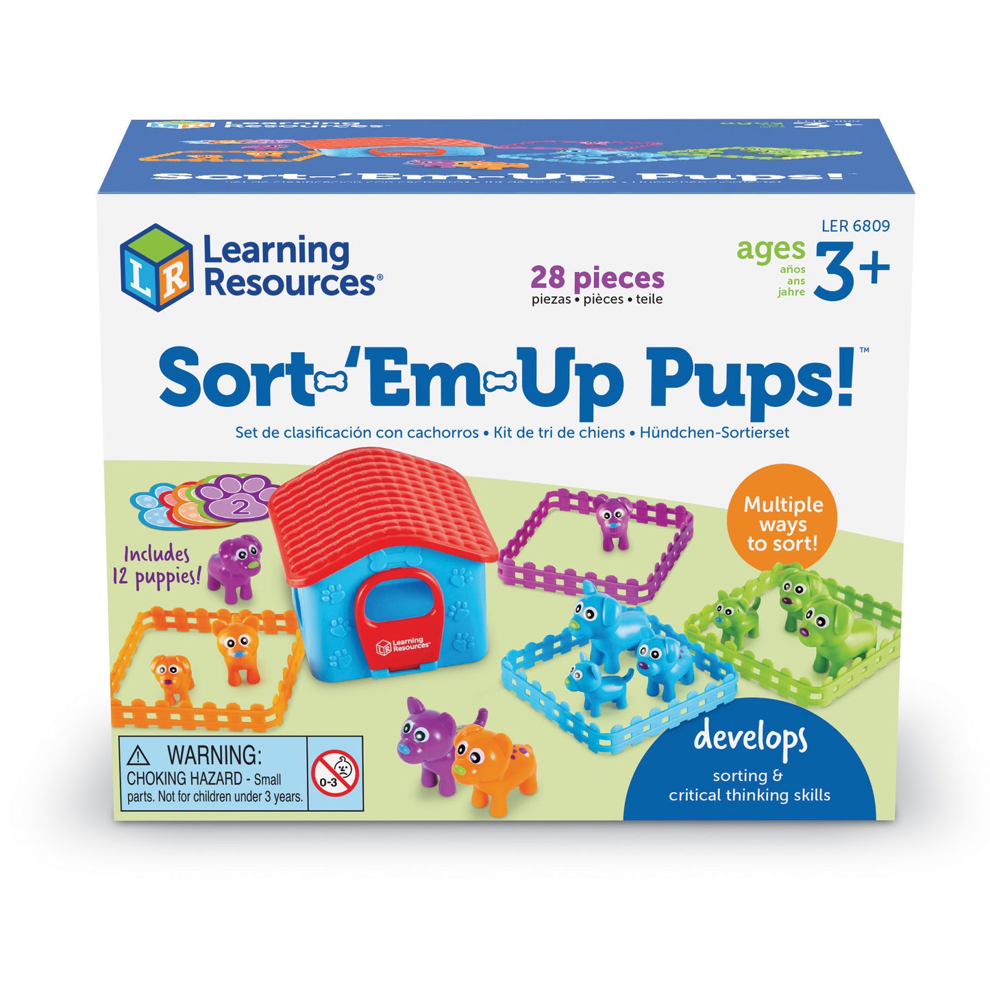 Learning Resources Sort Em' Up Pups - Sorting Activity Set