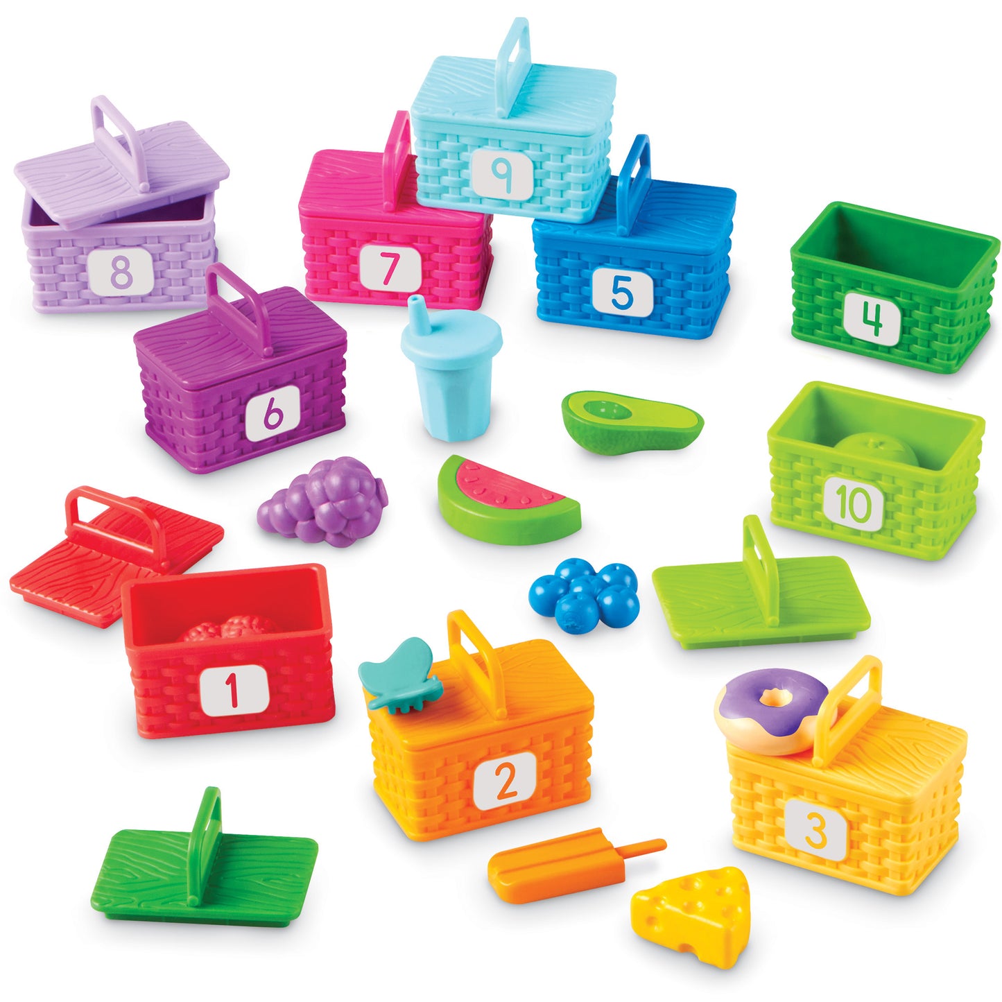 Learning Resources Sorting Picnic Baskets - Colorful Counting Fun