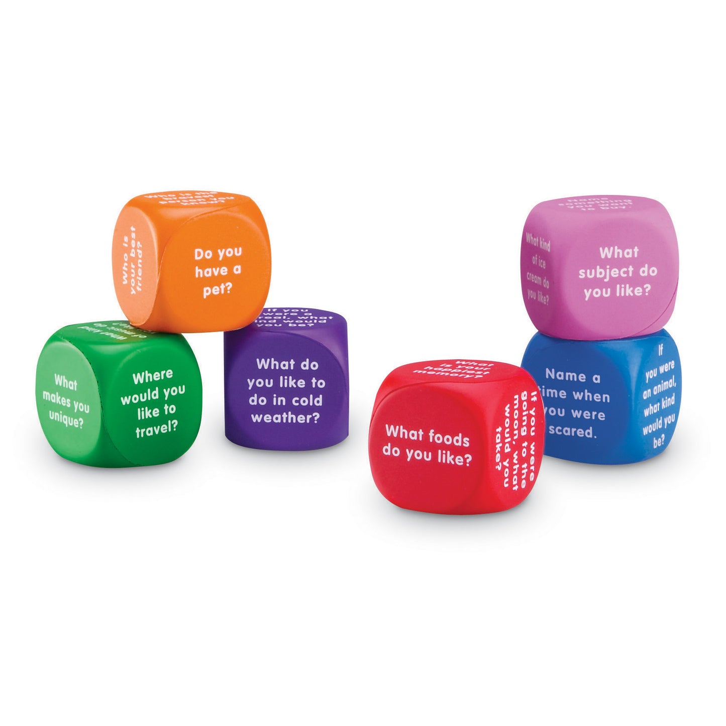 Learning Resources Conversation Cubes - Social Skill Builder, Set of 6