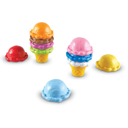 Learning Resources Smart Snacks Rainbow Color Cones - Ice Cream Stacking Toy