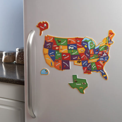 Learning Resources Magnetic U.S. Map Puzzle - Interactive Geography Fun