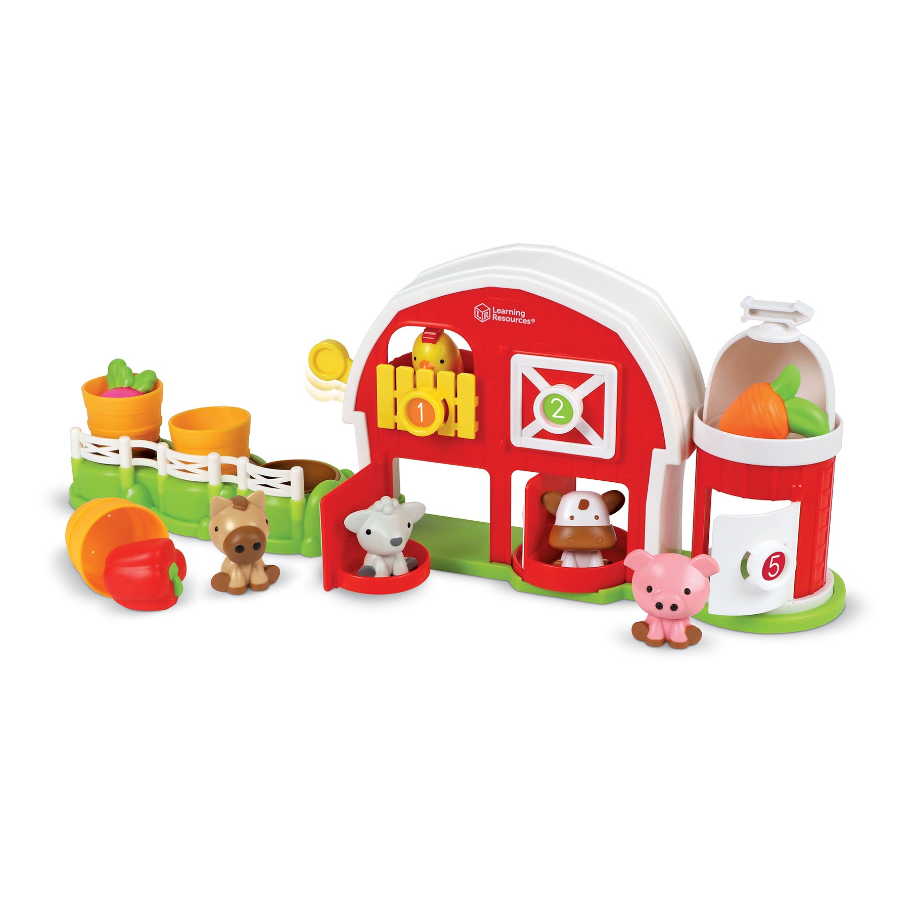 Learning Resources Peekaboo Learning Barn Play Set