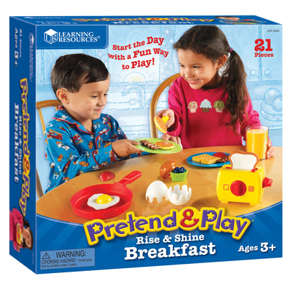 Learning Resources 21-Piece Pretend & Play Rise & Shine Breakfast Set