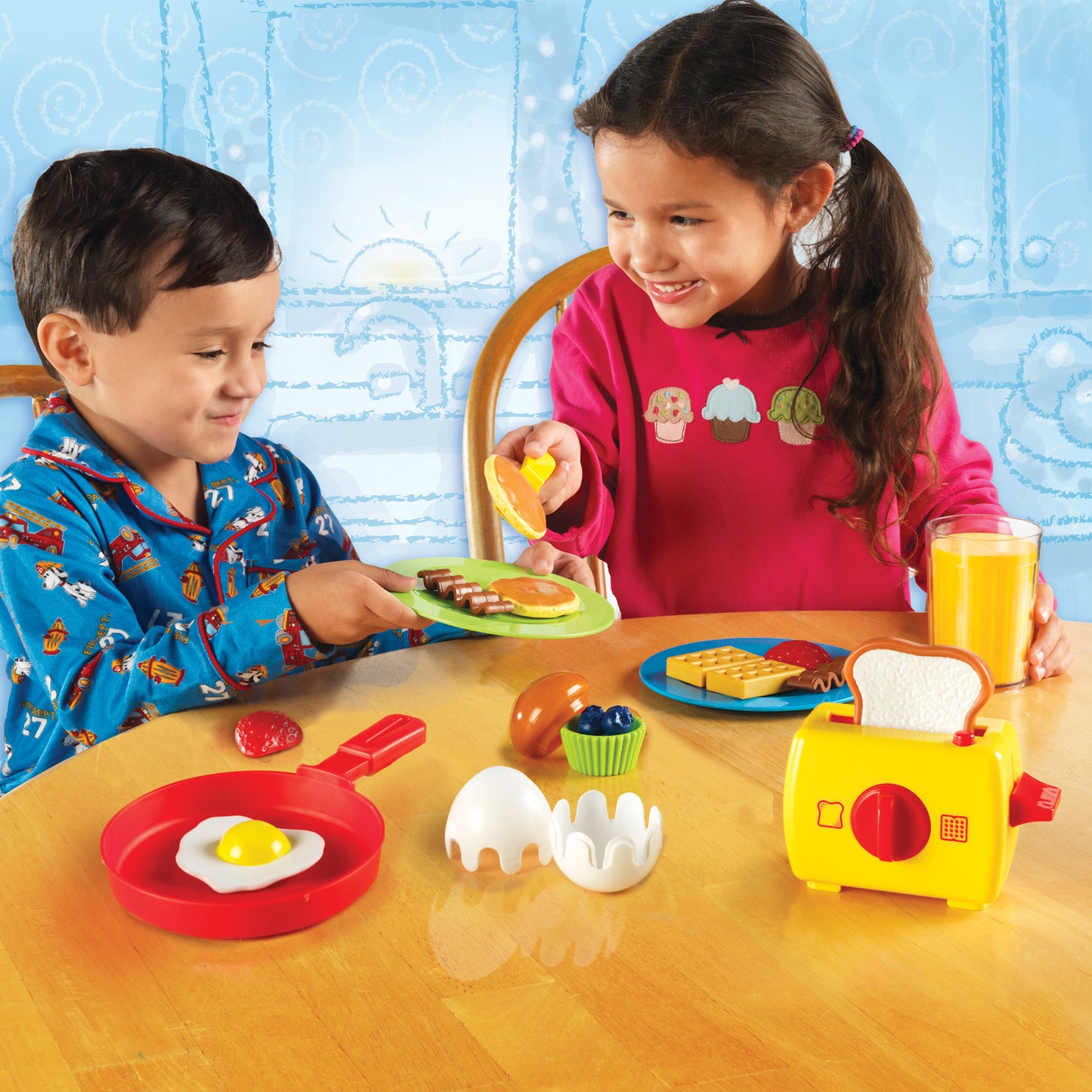 Learning Resources 21-Piece Pretend & Play Rise & Shine Breakfast Set