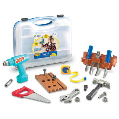 Learning Resources 20-Piece Pretend & Play Work Belt Tool Set