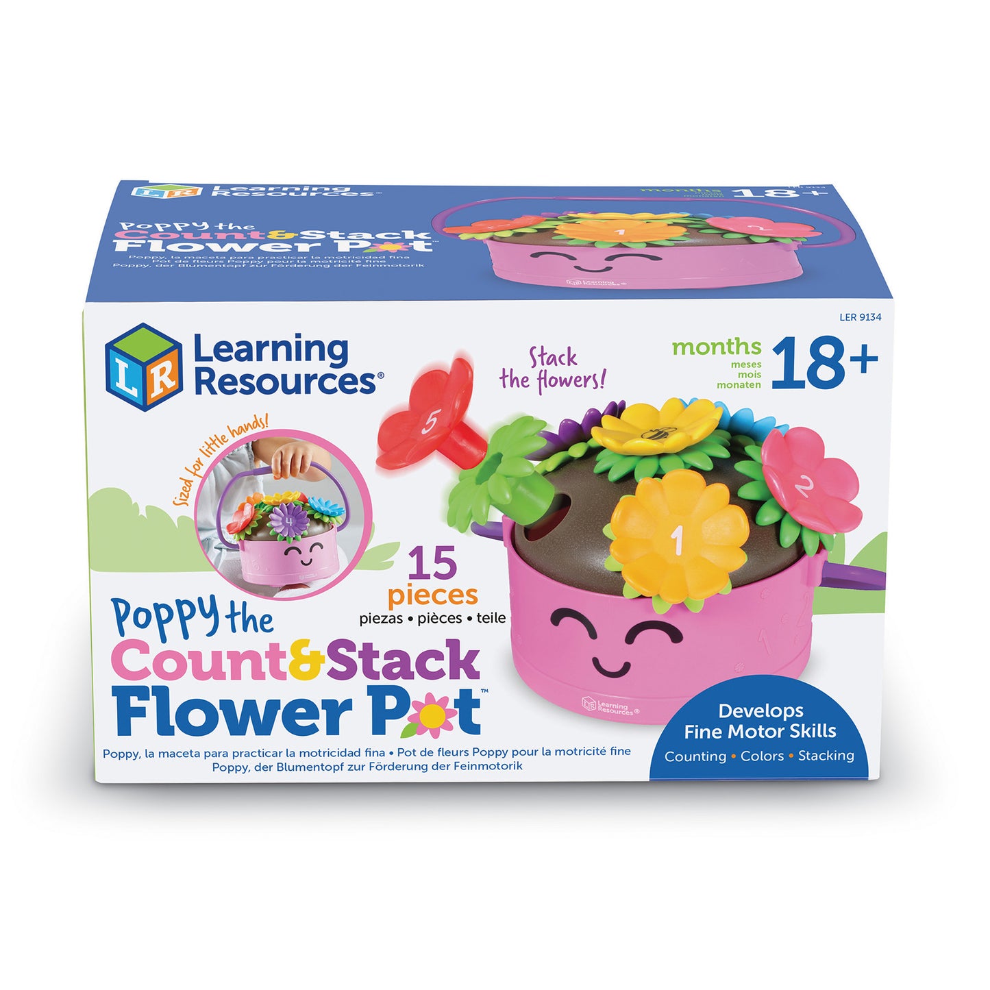 Learning Resources Poppy the Count & Stack Flower Pot - Interactive Educational Toy