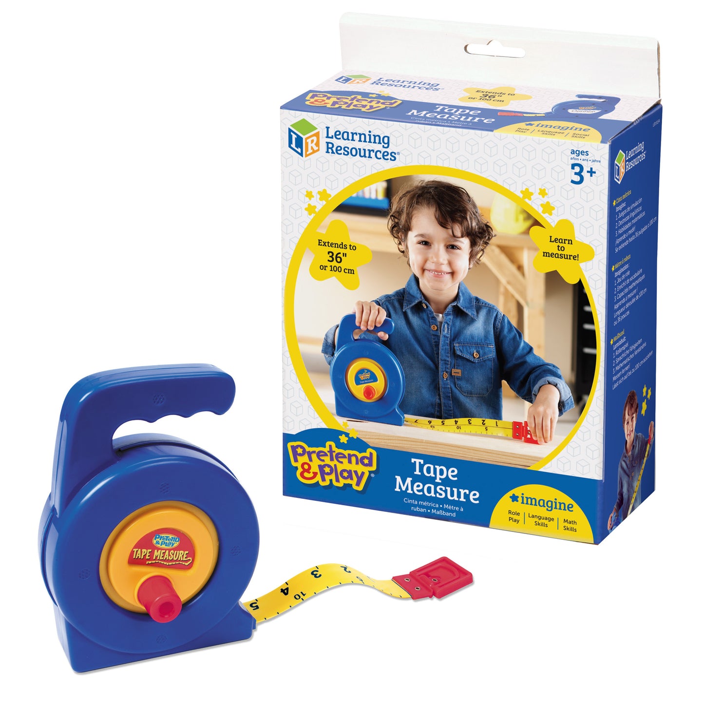 Learning Resources Pretend & Play Tape Measure - Colorful & Sturdy Design