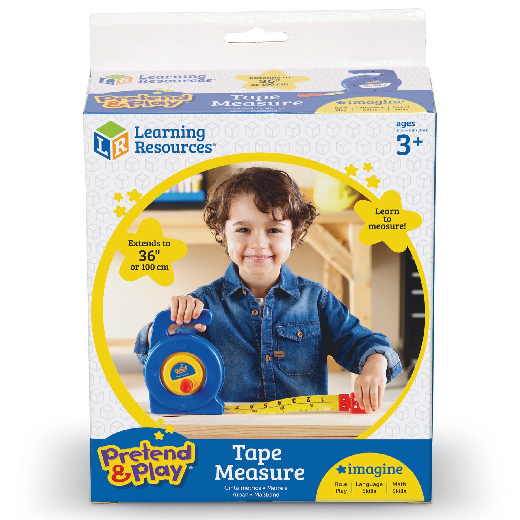 Learning Resources Pretend & Play Tape Measure - Colorful & Sturdy Design