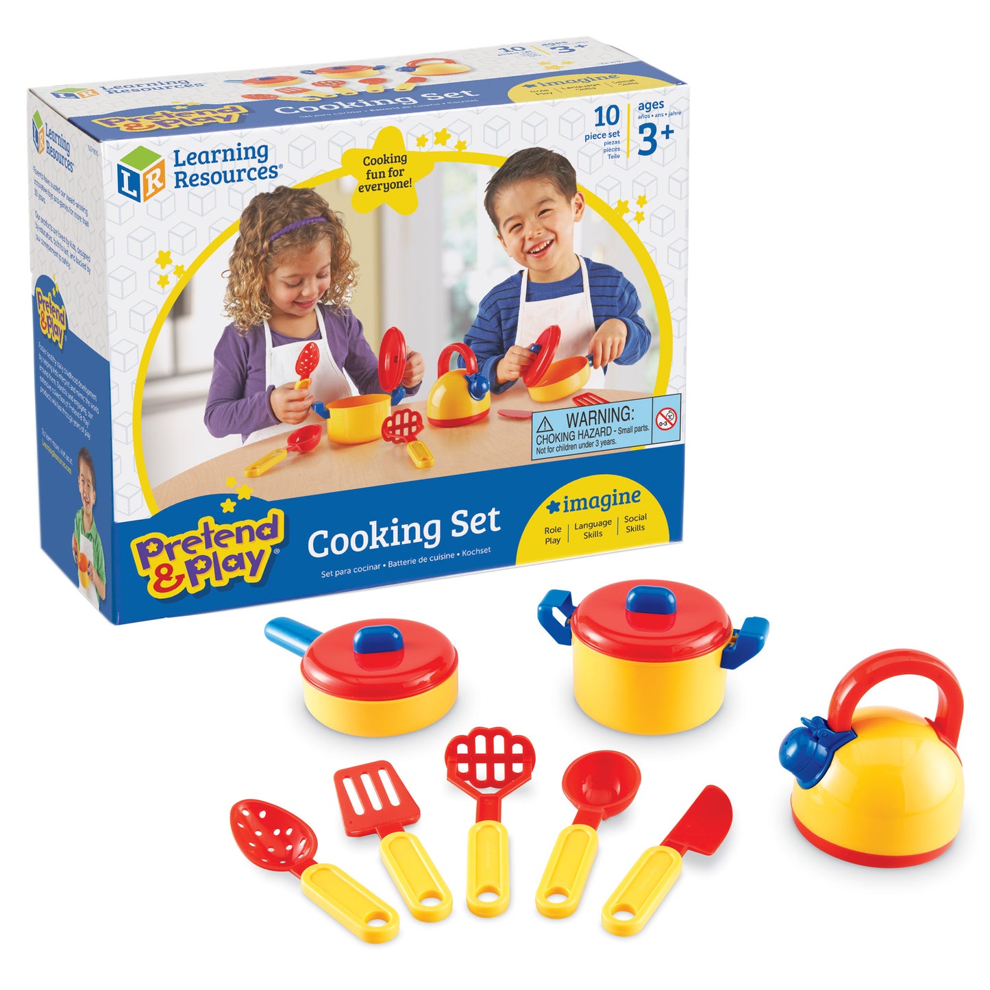 Learning Resources 10-Piece Pretend & Play Cooking Set