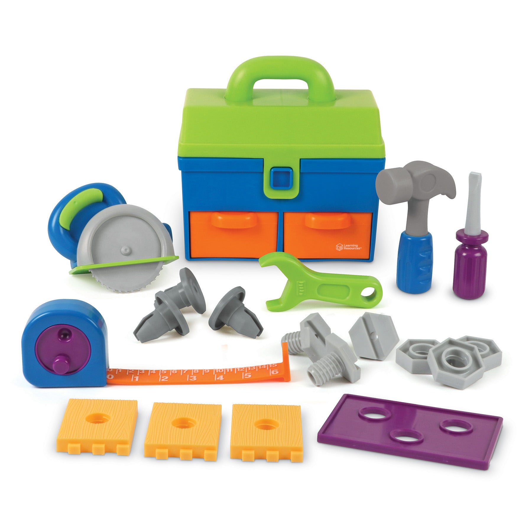 Learning Resources New Sprouts Deluxe Tool Set - Toddler Pretend Play