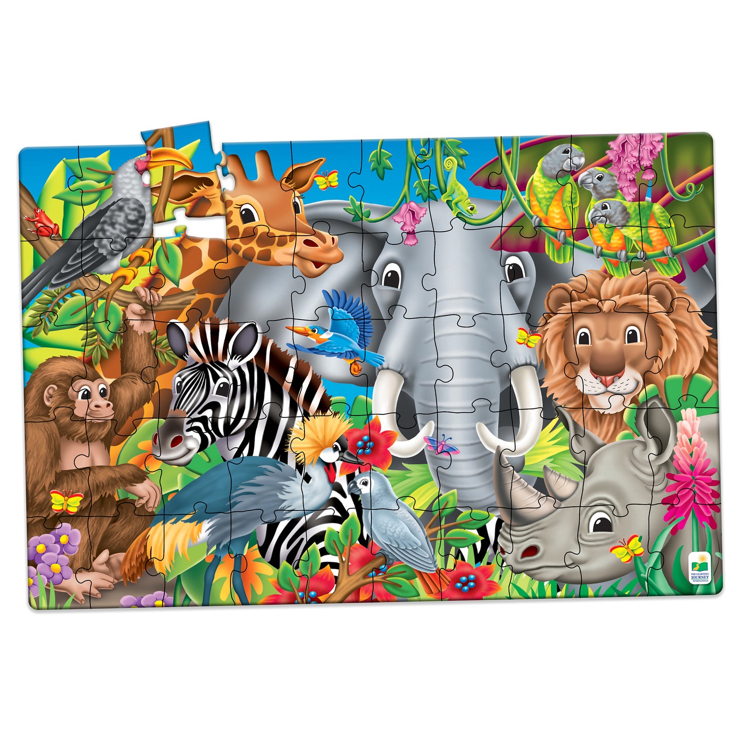 The Learning Journey Jumbo Floor Puzzle - Animals of the World, 50 pc