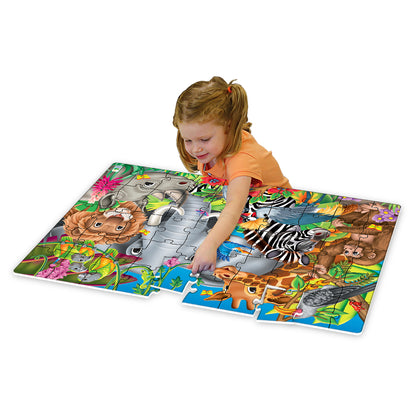 The Learning Journey Jumbo Floor Puzzle - Animals of the World, 50 pc