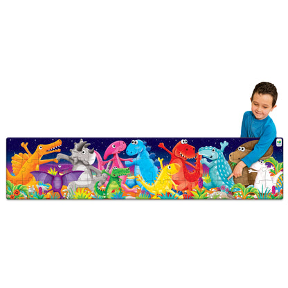 The Learning Journey Long & Tall Puzzles - Color Dancing Dinos - 51 pc