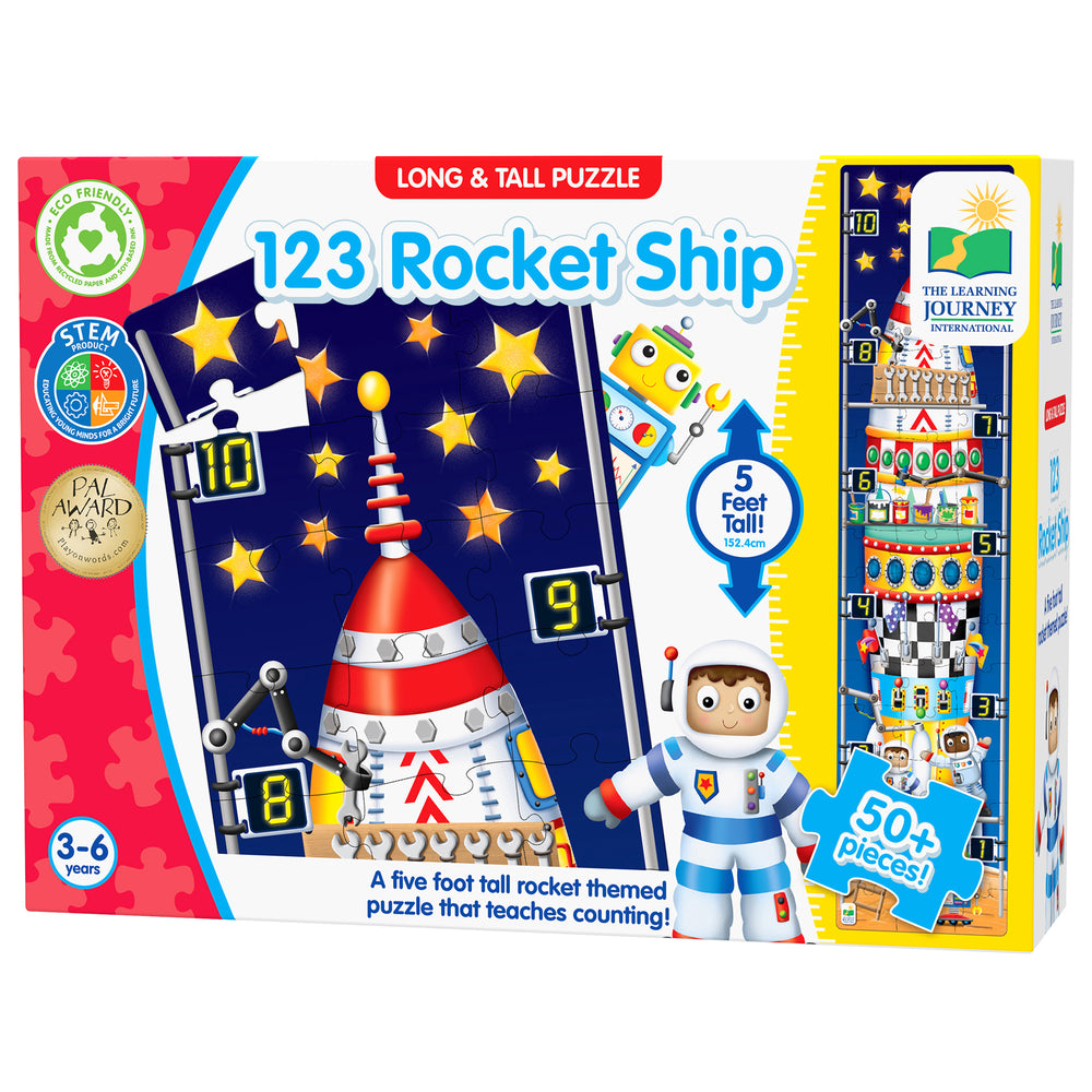 The Learning Journey Long & Tall 123 Rocketship Puzzle - 51 pc