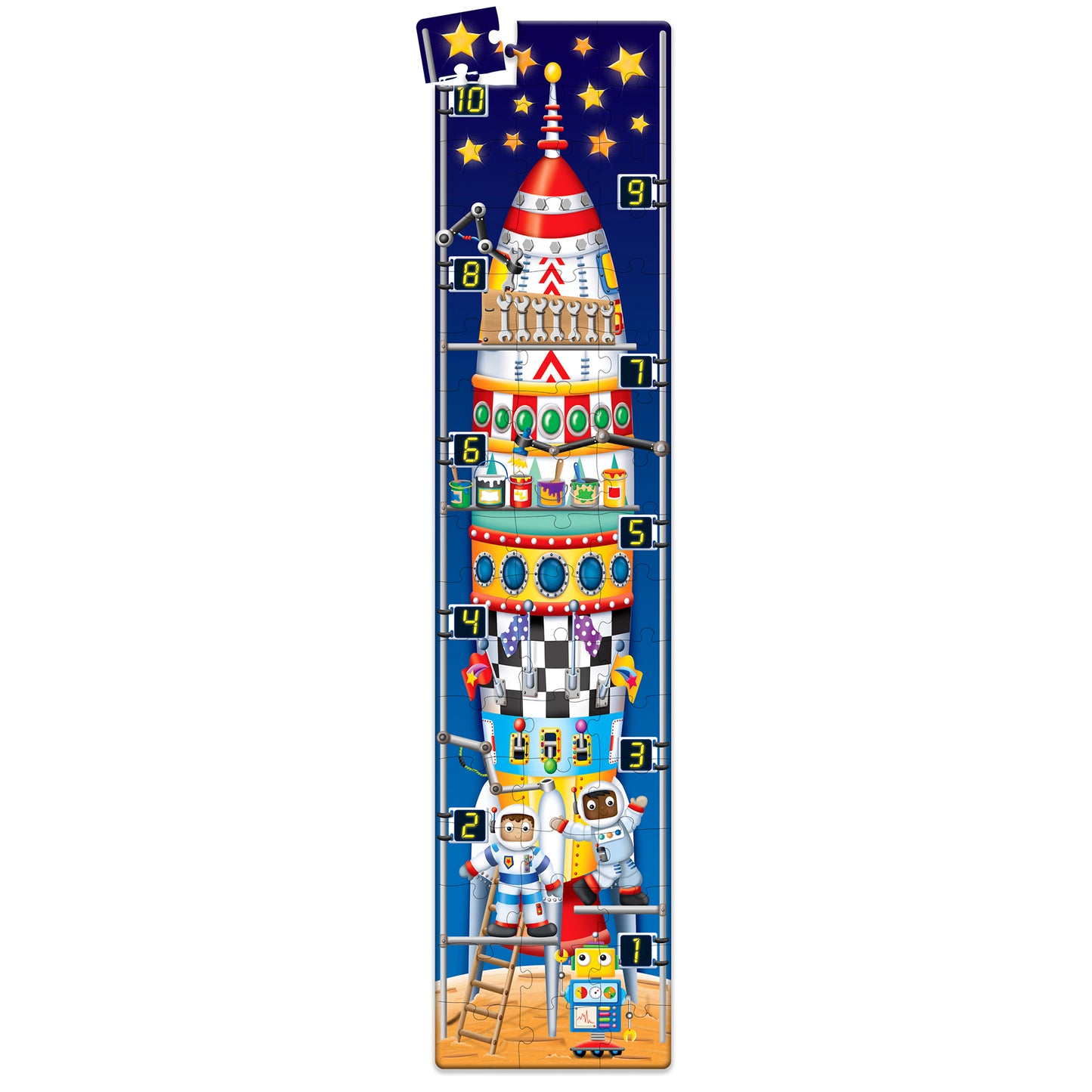 The Learning Journey Long & Tall 123 Rocketship Puzzle - 51 pc