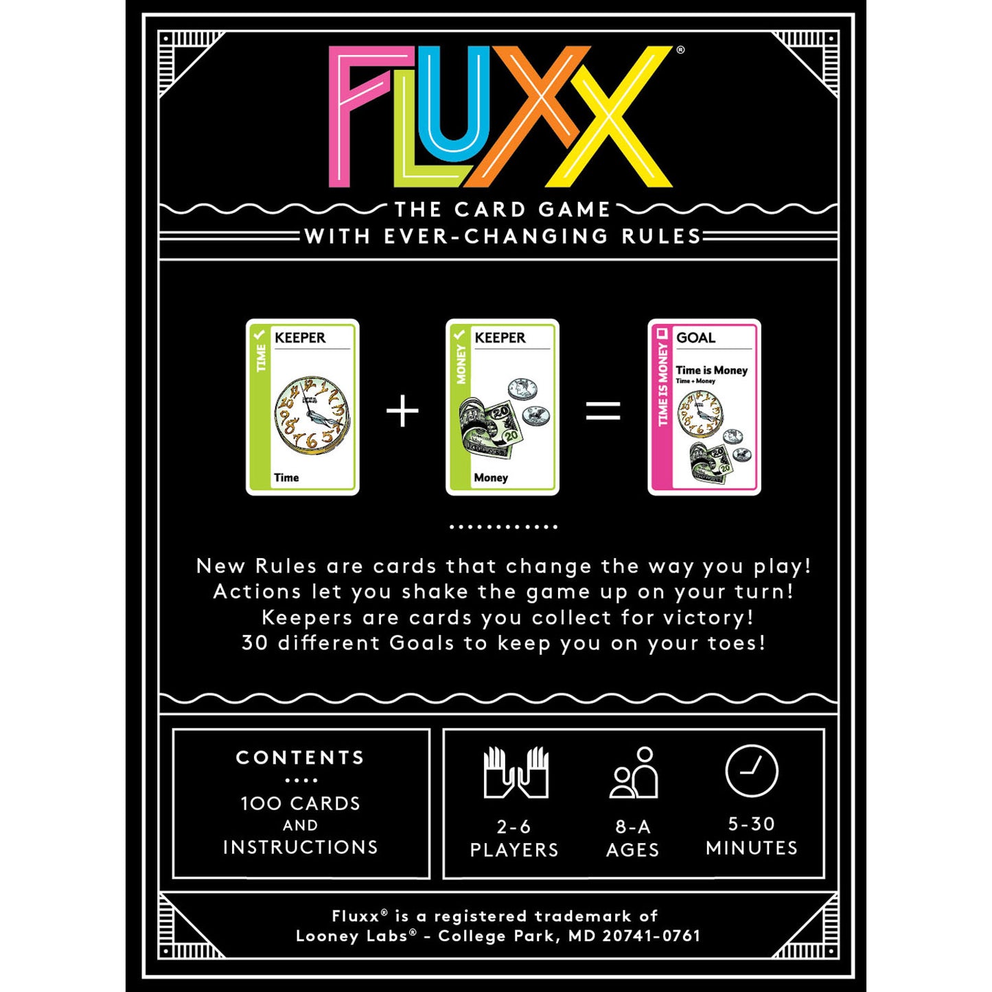 Looney Labs Fluxx Classic Card Game - Updated Edition