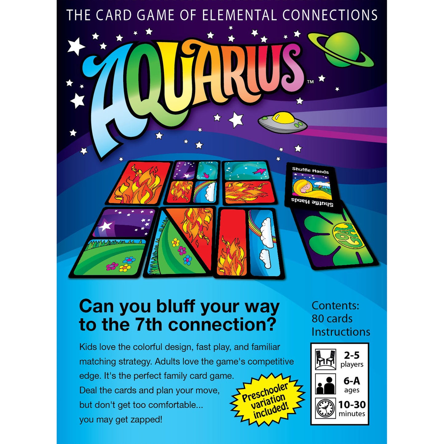 Looney Labs Aquarius Version 3.0 Element Matching Card Game