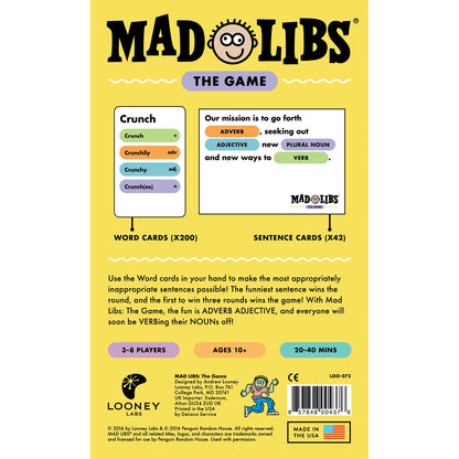 Looney Labs Mad Libs The Game - Hilarity-Filled Card Game