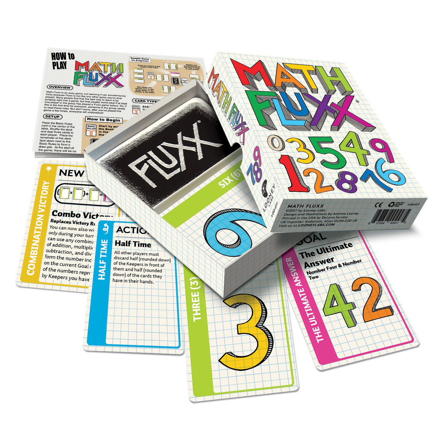 Looney Labs Math Fluxx 2.0 Card Game