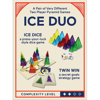 Looney Labs Ice Duo Pyramid Press-your-luck and Strategy Games