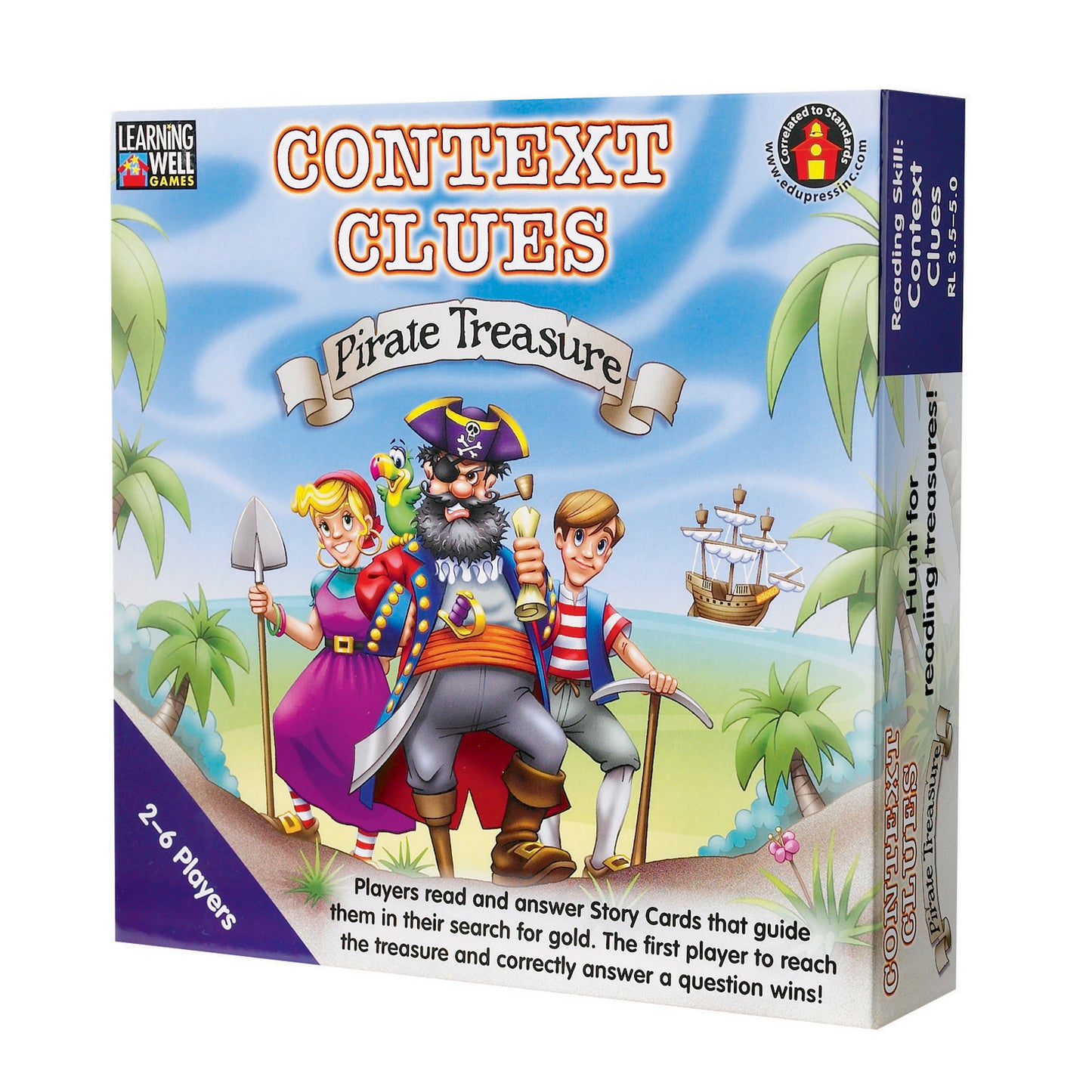 Learning Well Games - Context Clues Pirate Treasure Game - Blue Level