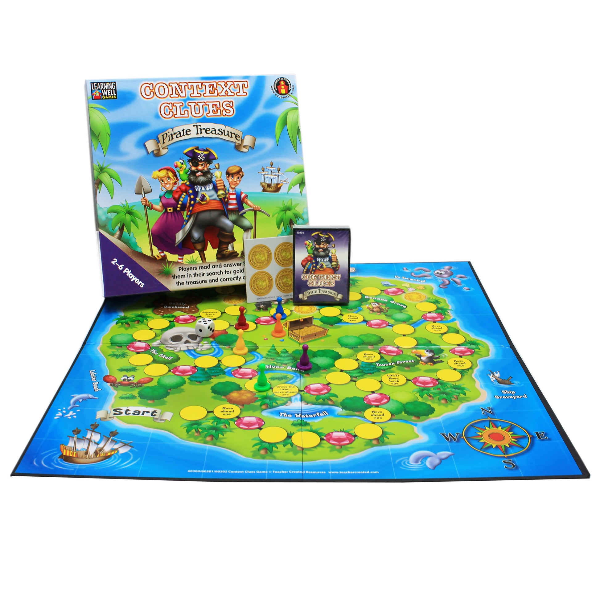 Learning Well Games - Context Clues Pirate Treasure Game - Blue Level